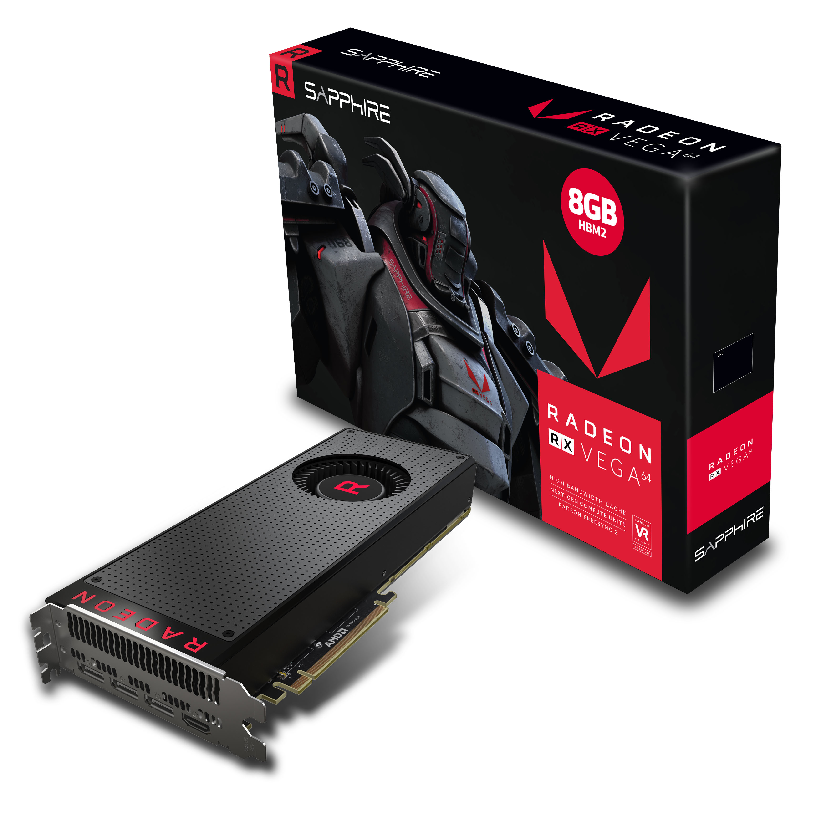 Immagine pubblicata in relazione al seguente contenuto: EA annuncia C & C: Red Alert 3 su PC, Playstation 3 e Xbox 360 | Nome immagine: new26834_SAPPHIRE-Radeon-RX-Vega-64-8GB-HBM2_4.jpg