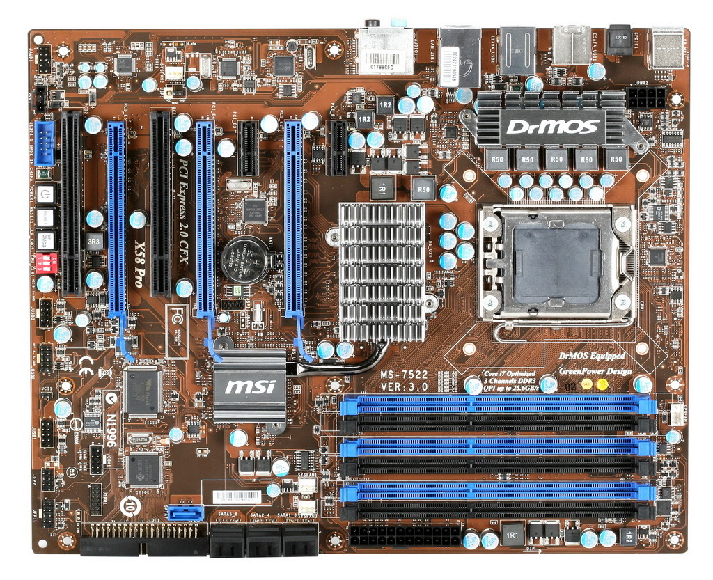 Immagine pubblicata in relazione al seguente contenuto: Foto e specifiche di X58Pro-E, nuova mobo di MSI per Core i7 | Nome immagine: news10124_1.jpg