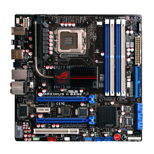 Immagine pubblicata in relazione al seguente contenuto: ASUS lancia la motherboard micro ATX Maximus II GENE | Nome immagine: news10130_1.jpg