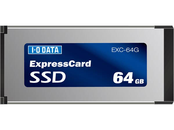 Immagine pubblicata in relazione al seguente contenuto: I-O Data lancia due ExpressCard SSD da 32GB e 64GB | Nome immagine: news10132_1.jpg