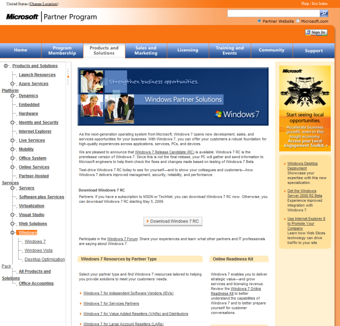 Immagine pubblicata in relazione al seguente contenuto: Microsoft Windows 7 RC disponibile a MSDN/Technet il 5 Maggio | Nome immagine: news10167_1.png