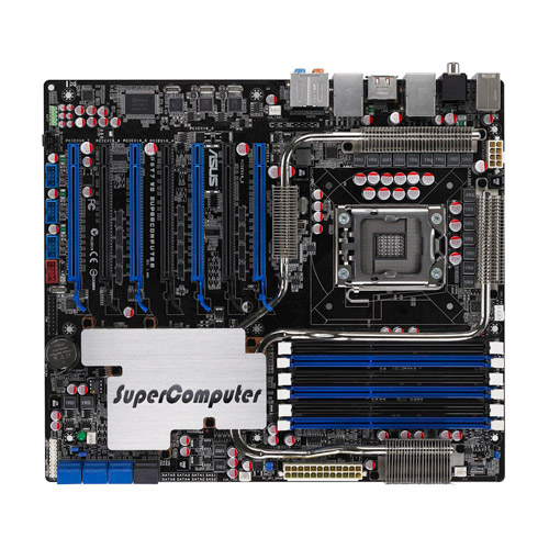 Immagine pubblicata in relazione al seguente contenuto: High End: Asus introduce la motherboard P6T7 SuperComputer | Nome immagine: news10279_1.jpg