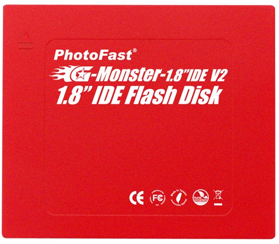 Immagine pubblicata in relazione al seguente contenuto: Photofast lancia la linea di SSD G-Monster 1.8-inch IDE V2 | Nome immagine: news10361_1.jpg