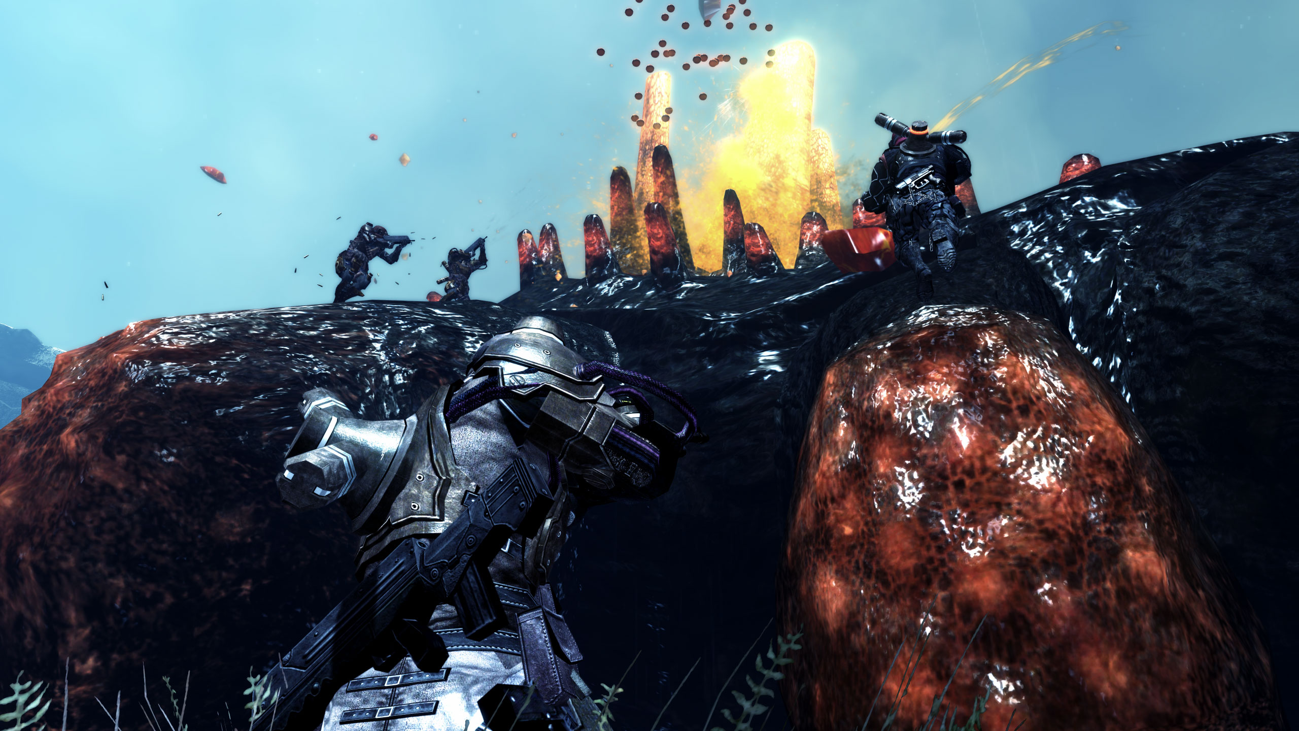 Immagine pubblicata in relazione al seguente contenuto: Da Capcom nuovi screenshot del suo shooter Lost Planet 2 | Nome immagine: news10375_3.jpg