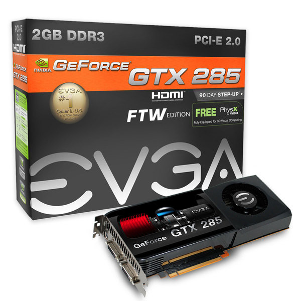 Immagine pubblicata in relazione al seguente contenuto: EVGA annuncia la card GeForce GTX 285 2 GB FTW Edition | Nome immagine: news10447_2.jpg