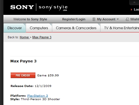 Media asset in full size related to 3dfxzone.it news item entitled as follows: SonyStyle ufficializza la data di lancio di Max Payne 3 per PS3 | Image Name: news10531_1.jpg