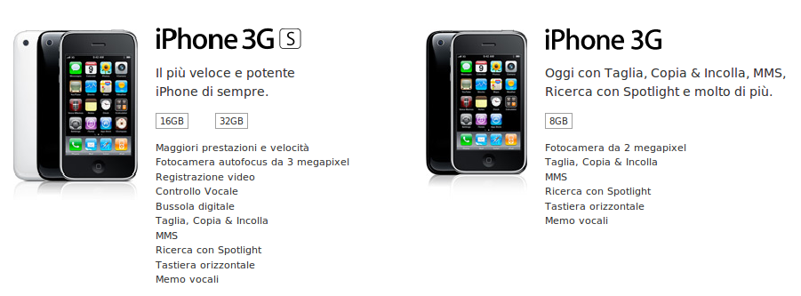 Media asset in full size related to 3dfxzone.it news item entitled as follows: Apple annuncia l'iPhone 3G S e riduce i prezzi degli iPhone 3G | Image Name: news10634_4.png