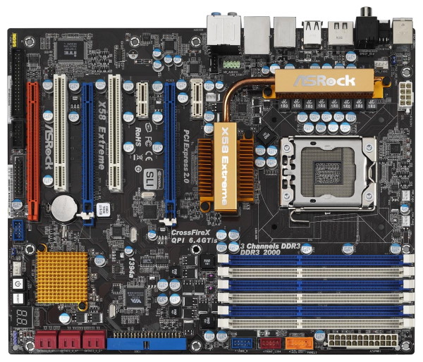 Media asset in full size related to 3dfxzone.it news item entitled as follows: Da ASRock una nuova motherboard per Core i7: la X58 Extreme | Image Name: news10743_1.jpg