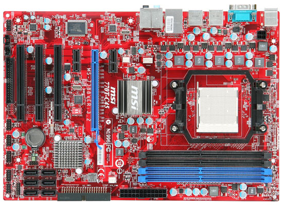 Immagine pubblicata in relazione al seguente contenuto: Foto e info sulla motherboard AM3 Ready 770T-C45 di MSI | Nome immagine: news10943_4.jpg