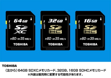 Immagine pubblicata in relazione al seguente contenuto: Toshiba annuncia una SDXC e due SDHC compliant con UHS104 | Nome immagine: news11158_1.jpg