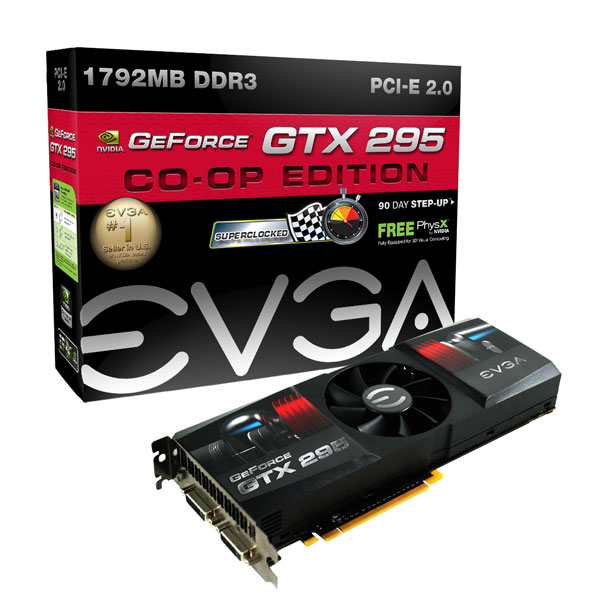 Media asset in full size related to 3dfxzone.it news item entitled as follows: EVGA annuncia le video card high-end GeForce GTX 295 CO-OP | Image Name: news11167_1.jpg