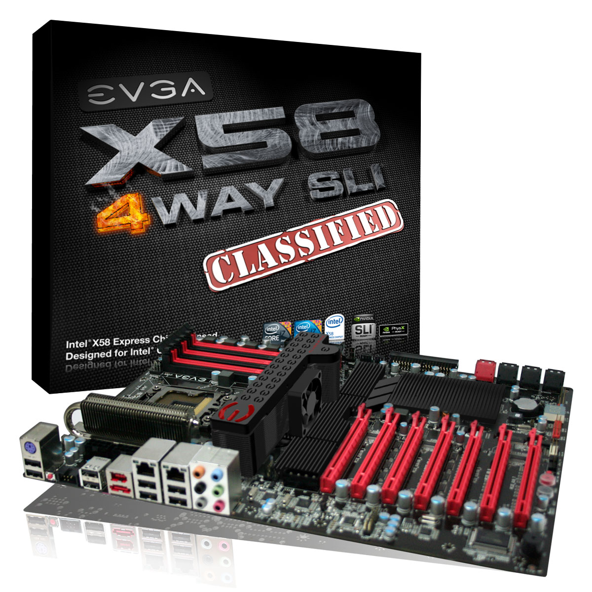 Immagine pubblicata in relazione al seguente contenuto: EVGA lancia X58 SLI Classified 4-Way SLI e GTX 285 Classified | Nome immagine: news11332_1.jpg