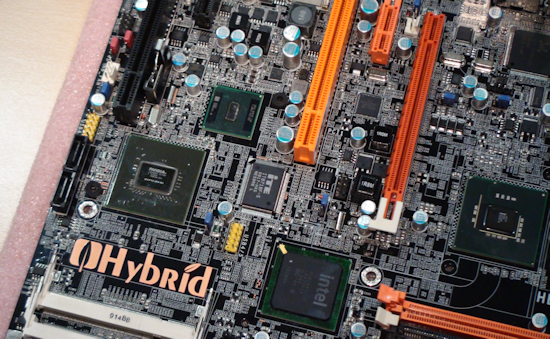 Immagine pubblicata in relazione al seguente contenuto: Da DFI il prototipo di una motherboard ibrida con chipset P45 + Ion | Nome immagine: news11485_1.png