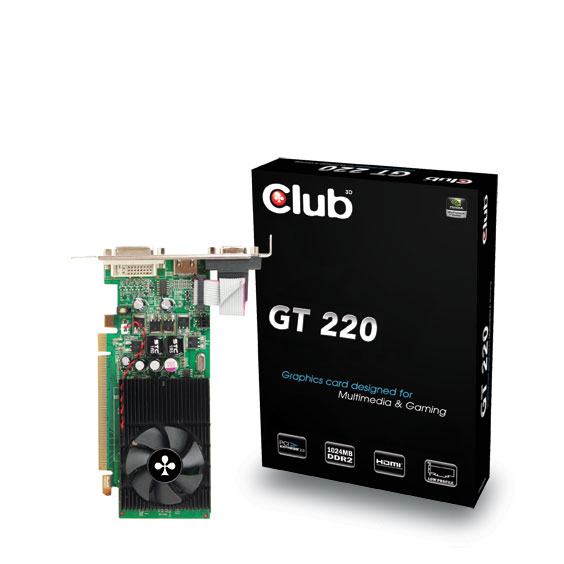 Immagine pubblicata in relazione al seguente contenuto: Club 3D annuncia nuove schede grafiche GeForce GT220 e 210 | Nome immagine: news11654_2.jpg