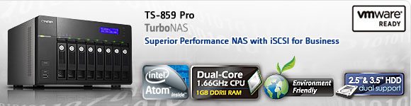 Immagine pubblicata in relazione al seguente contenuto: Da QNAP i primi Turbo NAS al mondo con cpu Intel Atom D510 | Nome immagine: news12218_1.jpg