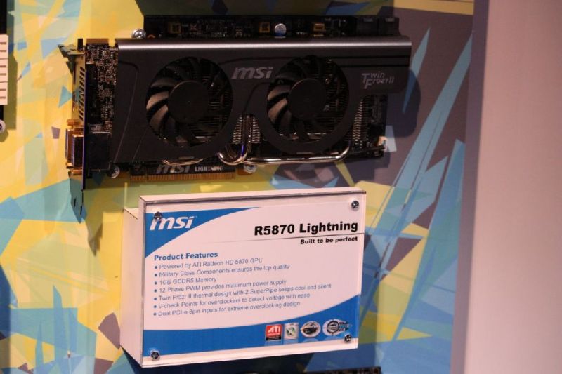Media asset in full size related to 3dfxzone.it news item entitled as follows: MSI mostra le Radeon custom R5870 Lightning e R5850 Cyclone | Image Name: news12260_1.jpg