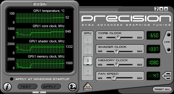 Immagine pubblicata in relazione al seguente contenuto: EVGA GeForce Tweaking & Tuning Utilities: EVGA Precision 1.9.0 | Nome immagine: news12284_1.jpg