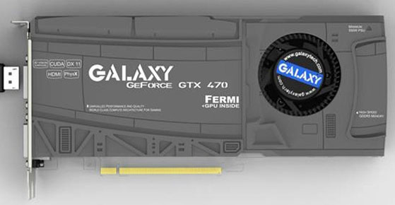 Immagine pubblicata in relazione al seguente contenuto: Foto della video card DirectX 11 GeForce GTX 470 di Galaxy | Nome immagine: news12695_1.jpg