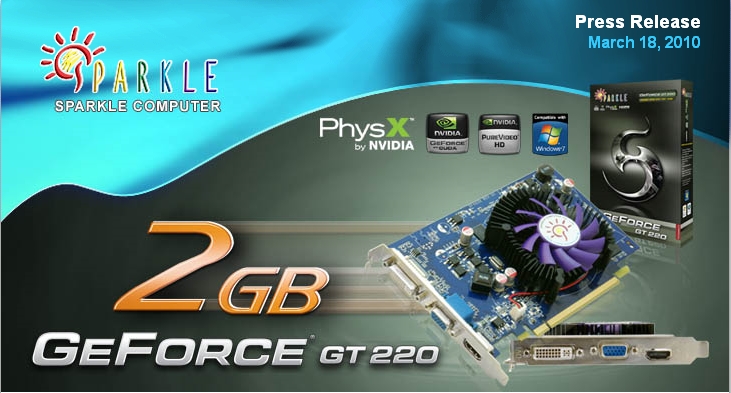 Immagine pubblicata in relazione al seguente contenuto: Sparkle annuncia la prima GeForce GT 220 con 2GB di RAM | Nome immagine: news12752_1.jpg
