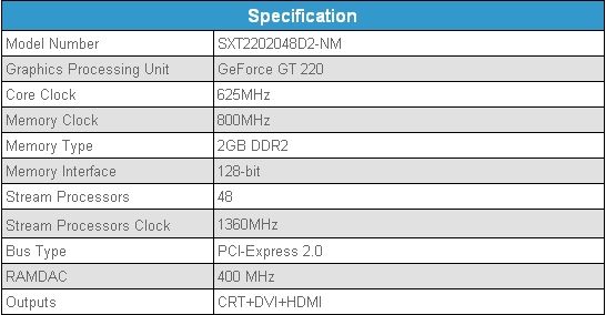 Immagine pubblicata in relazione al seguente contenuto: Sparkle annuncia la prima GeForce GT 220 con 2GB di RAM | Nome immagine: news12752_2.jpg
