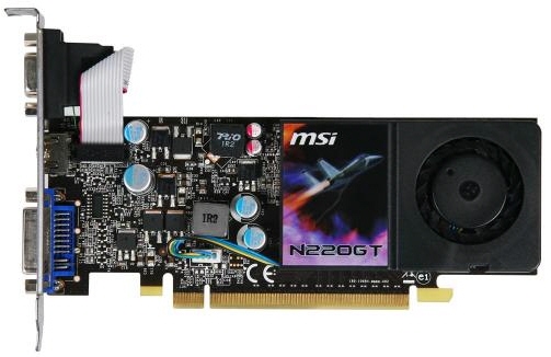 Immagine pubblicata in relazione al seguente contenuto: MSI, in arrivo la card GeForce low-profile N220GT-MD1GL/D3 | Nome immagine: news12859_1.jpg