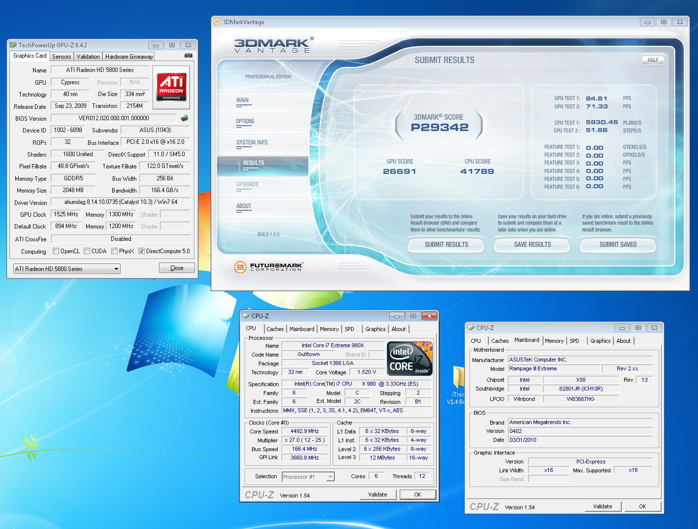 Media asset in full size related to 3dfxzone.it news item entitled as follows: Extreme Overclock: la gpu della ASUS Radeon HD 5870 a 1525MHz | Image Name: news12953_2.png