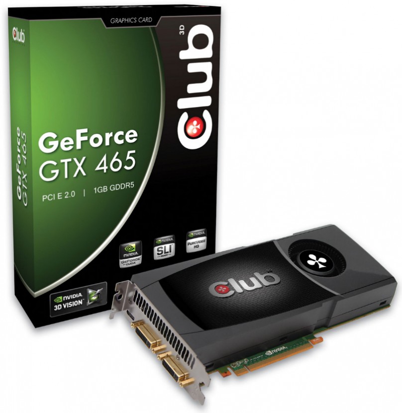 Immagine pubblicata in relazione al seguente contenuto: Foto e specifiche della video card GeForce GTX 465 di Club 3D | Nome immagine: news13401_1.jpg