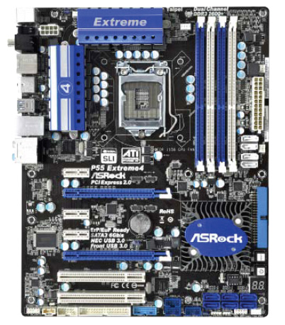 Media asset in full size related to 3dfxzone.it news item entitled as follows: ASRock, in arrivo la mobo high-end P55 Extreme4 per LGA-1156 | Image Name: news13476_1.jpg