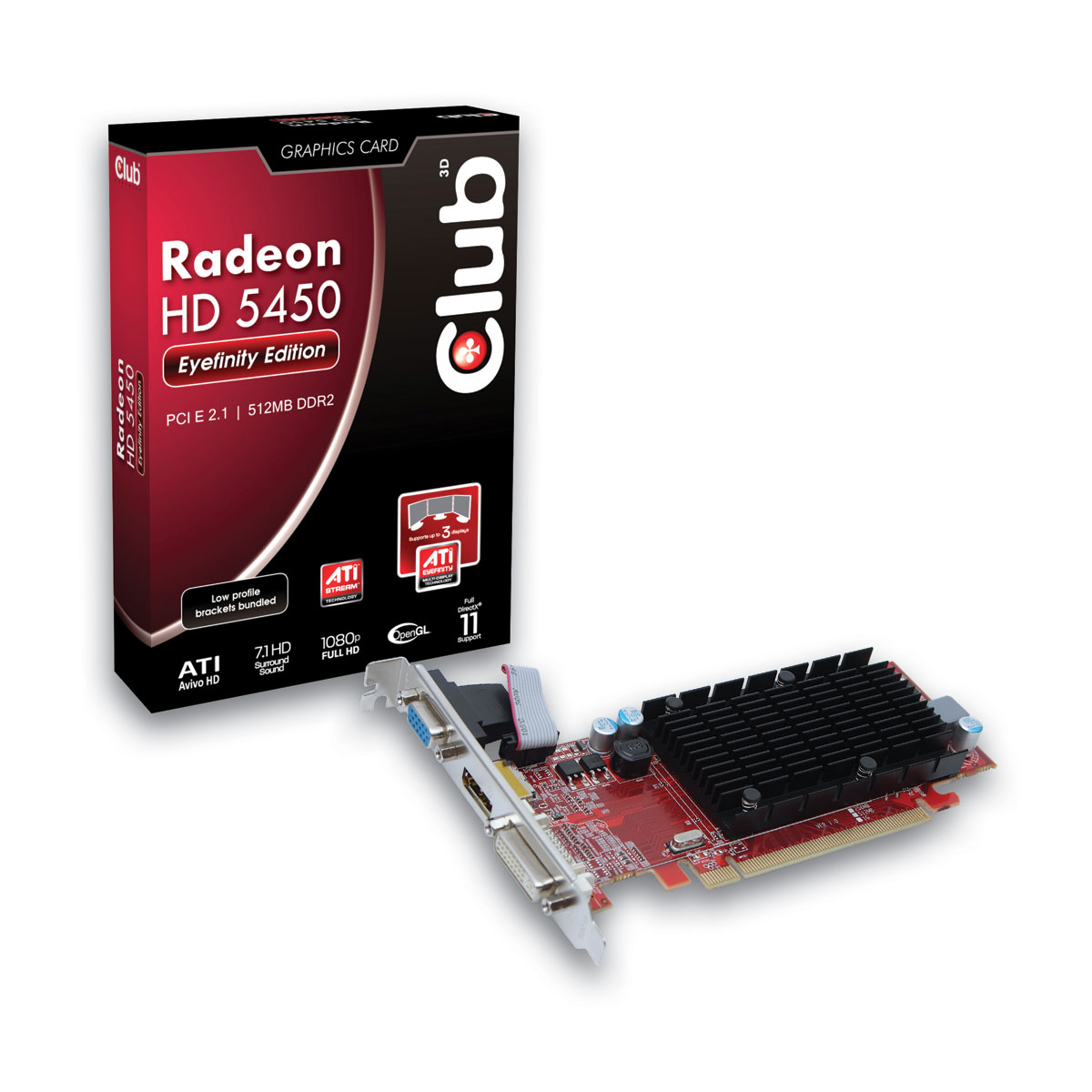 Immagine pubblicata in relazione al seguente contenuto: Club 3D lancia la video card ATI Radeon HD5450 Eyefinity Edition | Nome immagine: news13480_1.jpg