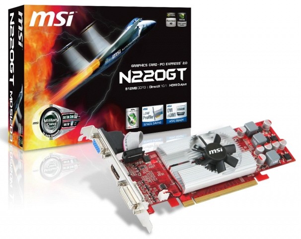 Immagine pubblicata in relazione al seguente contenuto: MSI pronta a lanciare una card GeForce GT 220 low-profile | Nome immagine: news13510_1.jpg