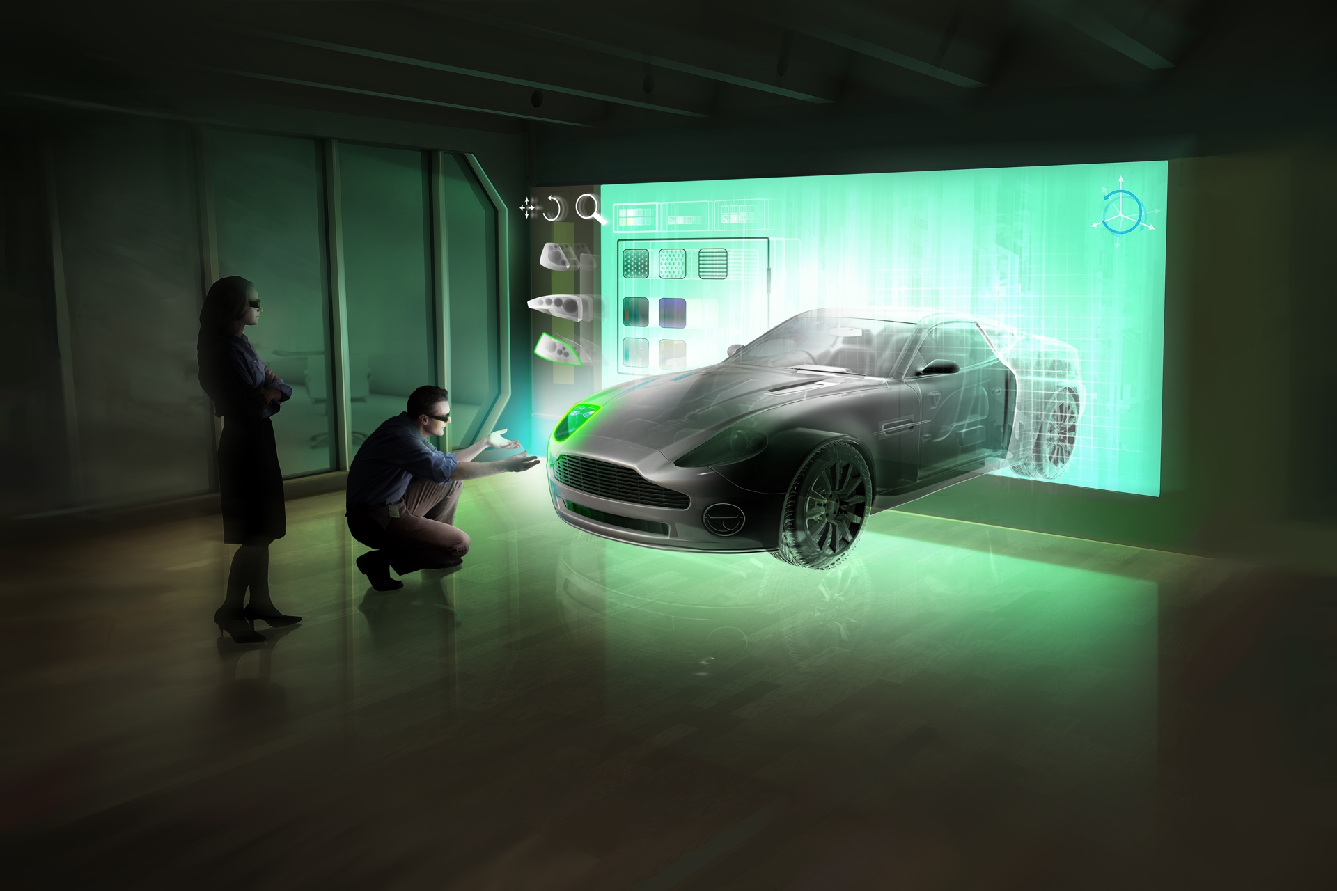 Nvidia 3d игры. Голограмма автомобиля. Голограммы будущего. Проекция будущего. Голограмма реклама.