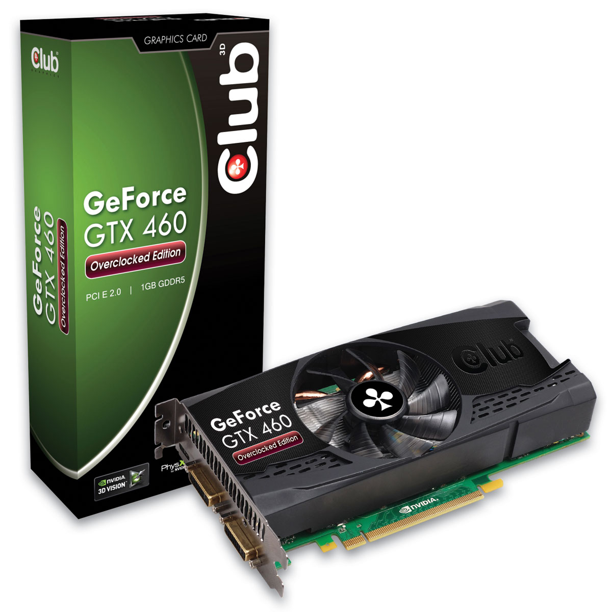 Immagine pubblicata in relazione al seguente contenuto: Club 3D lancia due Geforce GTX 460 Overclocked Edition | Nome immagine: news13683_1.jpg