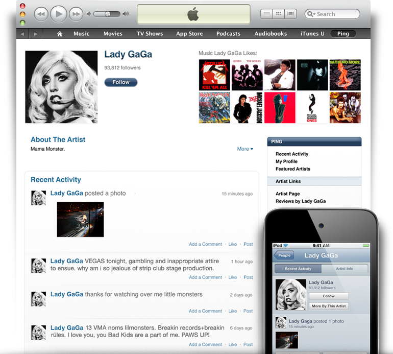 Immagine pubblicata in relazione al seguente contenuto: Apple aggiunge Ping Social Music Discovery a iTunes 10 | Nome immagine: news13783_1.png