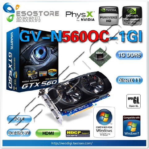 Immagine pubblicata in relazione al seguente contenuto: Prime foto della video card GeForce GTX 560 Ti di Gigabyte | Nome immagine: news14515_1.jpg