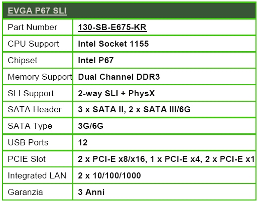 Immagine pubblicata in relazione al seguente contenuto: EVGA annuncia la motherboard P67 SLI per cpu Intel Sandy Bridge | Nome immagine: news14522_7.jpg