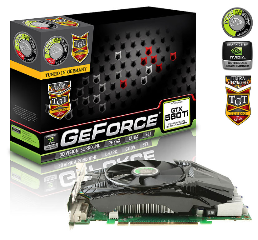 Immagine pubblicata in relazione al seguente contenuto: Da Point of View due GeForce GTX 560 Ti overclocked by factory | Nome immagine: news15107_2.jpg