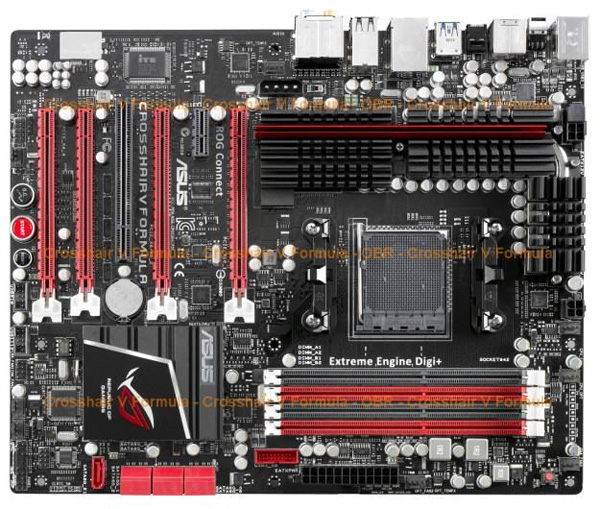 Media asset in full size related to 3dfxzone.it news item entitled as follows: On line le foto della motherboard ASUS ROG Crosshair V Formula | Image Name: news15160_1.jpg