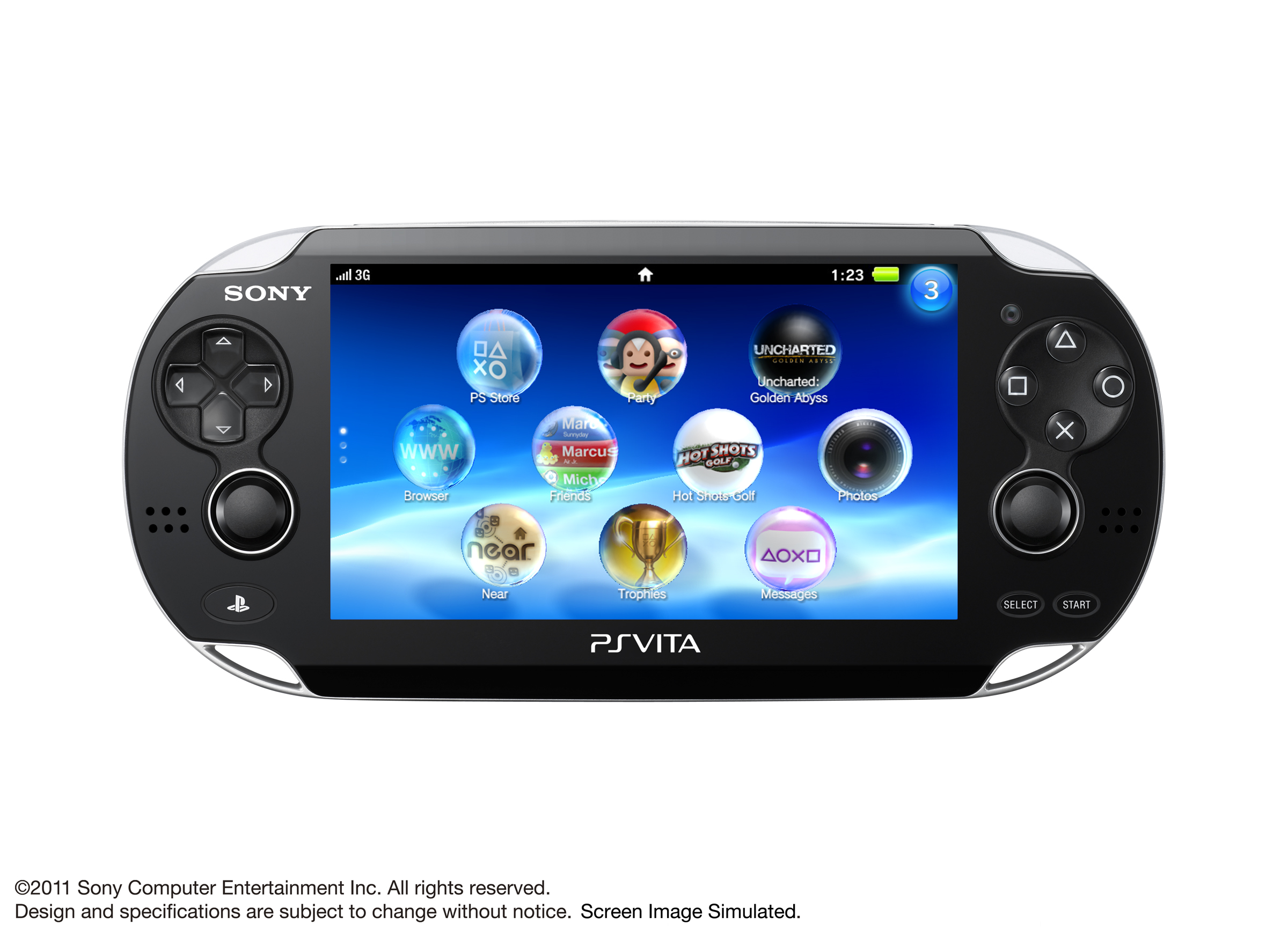 Media asset in full size related to 3dfxzone.it news item entitled as follows: Sony presenta la nuova console PSP denominata PlayStation Vita | Image Name: news15220_1.jpg