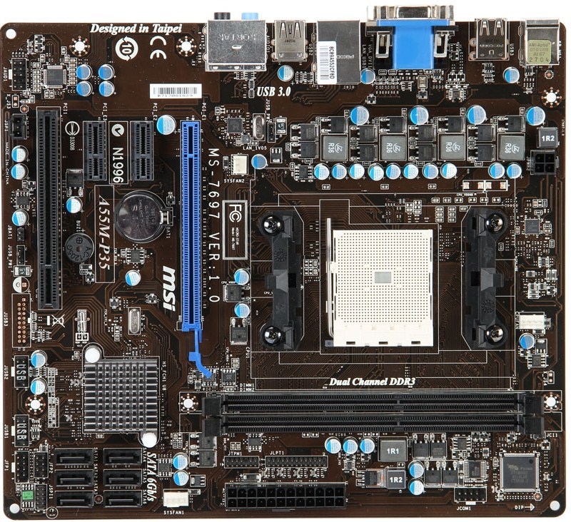 Immagine pubblicata in relazione al seguente contenuto: MSI annuncia la motherboard A55M-P35 per le APU Llano (FM1) | Nome immagine: news15597_2.jpg