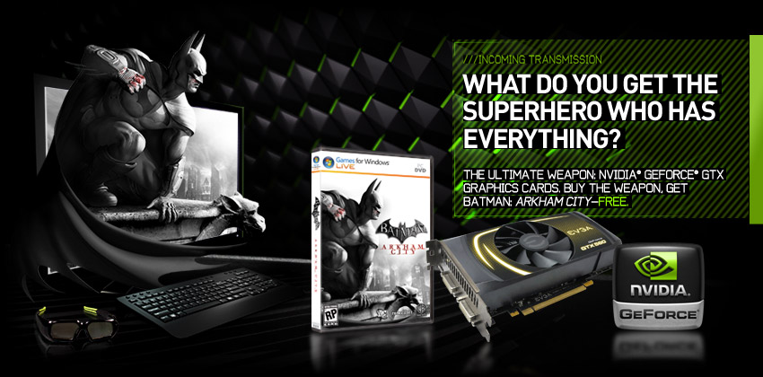 Media asset in full size related to 3dfxzone.it news item entitled as follows: EVGA regala Batman: Arkham City con le sue GeForce GTX | Image Name: news15653_1.jpg