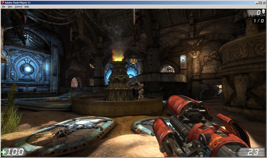 Media asset in full size related to 3dfxzone.it news item entitled as follows: Epic mostra Unreal Tournament 3 eseguito su Adobe Flash Player | Image Name: news15824_1.jpg