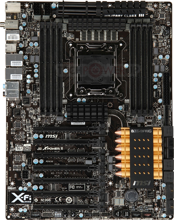 Immagine pubblicata in relazione al seguente contenuto: Foto della mobo MSI Big Bang XPower II per cpu Sandy Bridge-E | Nome immagine: news16007_1.jpg