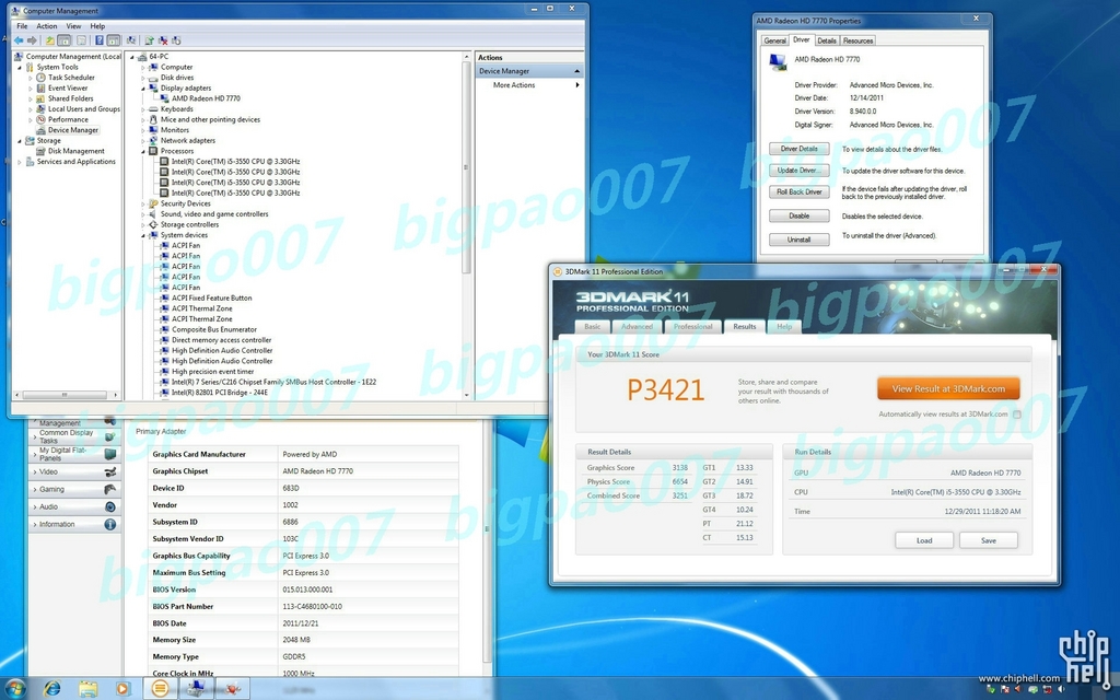 Immagine pubblicata in relazione al seguente contenuto: Nuove foto e primi test con i 3DMark per la AMD Radeon HD 7770 | Nome immagine: news16351_5.jpg