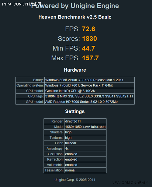 Media asset in full size related to 3dfxzone.it news item entitled as follows: Foto e primi benchmark delle Radeon HD 7970 di MSI e HIS | Image Name: news16358_5.png