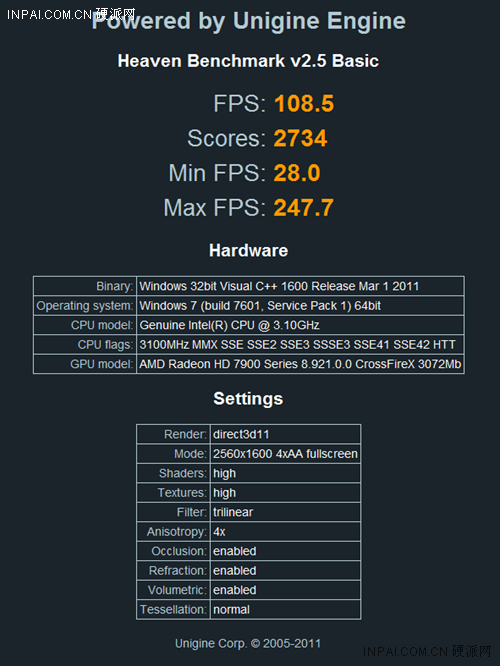 Media asset in full size related to 3dfxzone.it news item entitled as follows: Foto e primi benchmark delle Radeon HD 7970 di MSI e HIS | Image Name: news16358_8.png