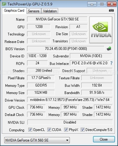Immagine pubblicata in relazione al seguente contenuto: Foto e benchmark della video card GeForce GTX 560 SE di Galaxy | Nome immagine: news16726_4.jpg
