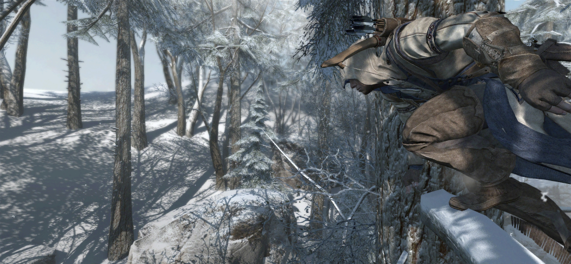 Media asset in full size related to 3dfxzone.it news item entitled as follows: Assassin's Creed III Screenshots: Connor corre nei boschi innevati | Image Name: news17020_5.jpg