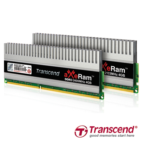 Media asset in full size related to 3dfxzone.it news item entitled as follows: Transcend annuncia un kit di RAM DDR3 2400MHz aXeRam da 8GB | Image Name: news17885_Transcend-aXeRam-8GB-Kit_1.jpg
