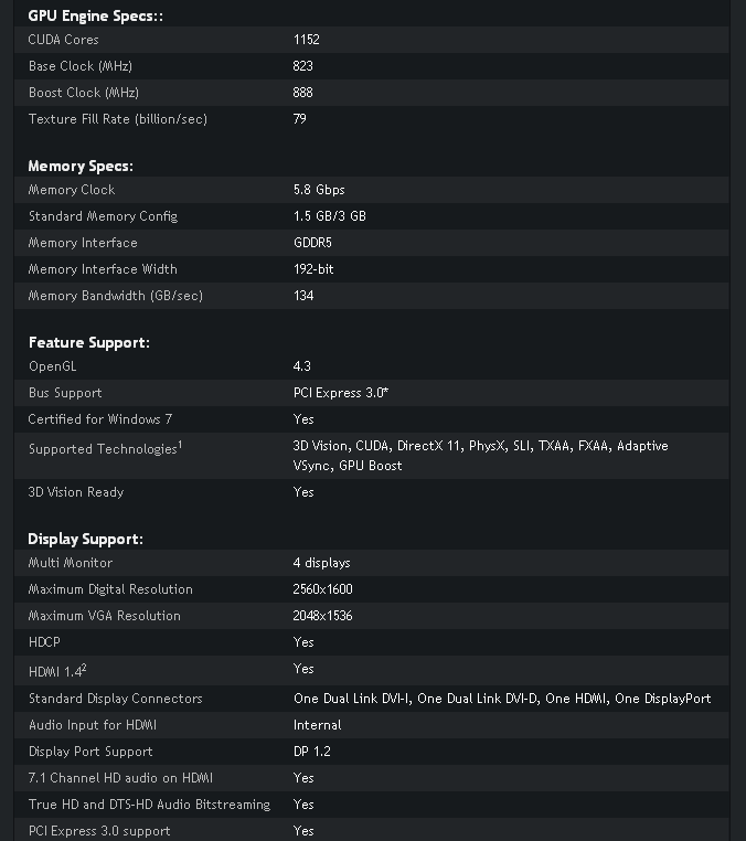 Media asset in full size related to 3dfxzone.it news item entitled as follows: NVIDIA pubblica le specifiche della card GeForce GTX 660 OEM | Image Name: news17888_geforce-gtx-660-oem_5.png