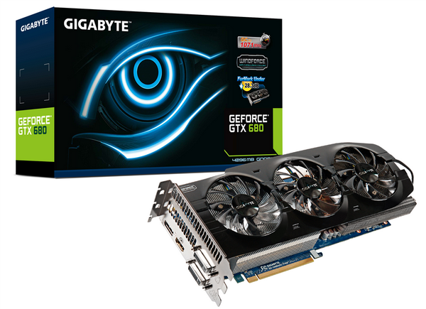 Immagine pubblicata in relazione al seguente contenuto: In arrivo da Gigabyte la video card GeForce GTX 680 OC 4GB | Nome immagine: news18143_Gigabyte-GeForce-GTX-680-OC-4GB_1.png
